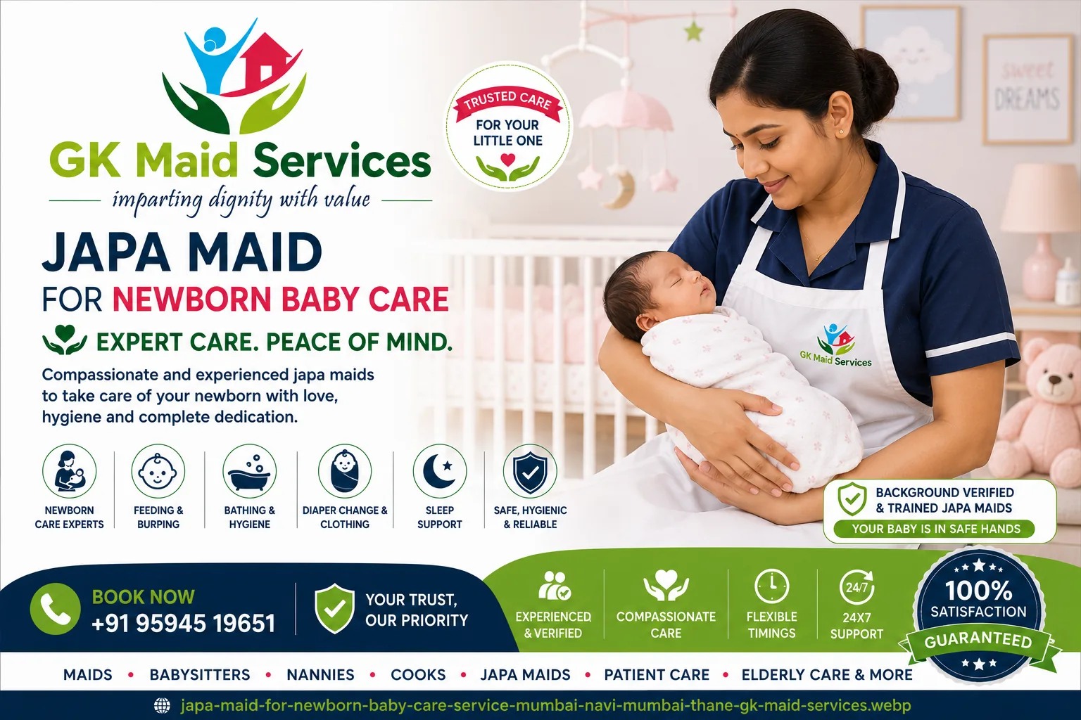 Best japa maid Agency to hire japa maid Services in mumbai, navi mumbai and thane